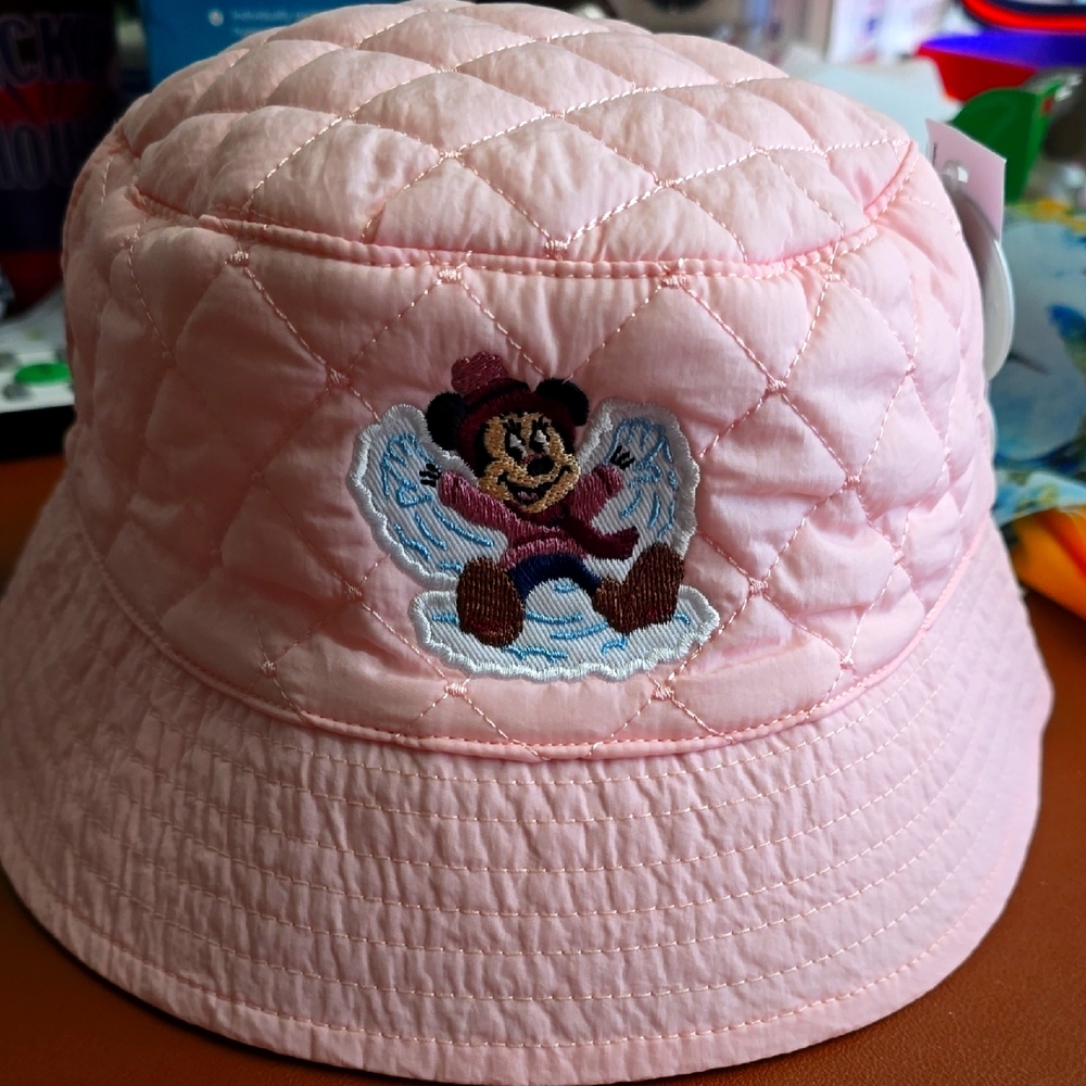 Disney Pink Quilted Bucket Hat for Kids